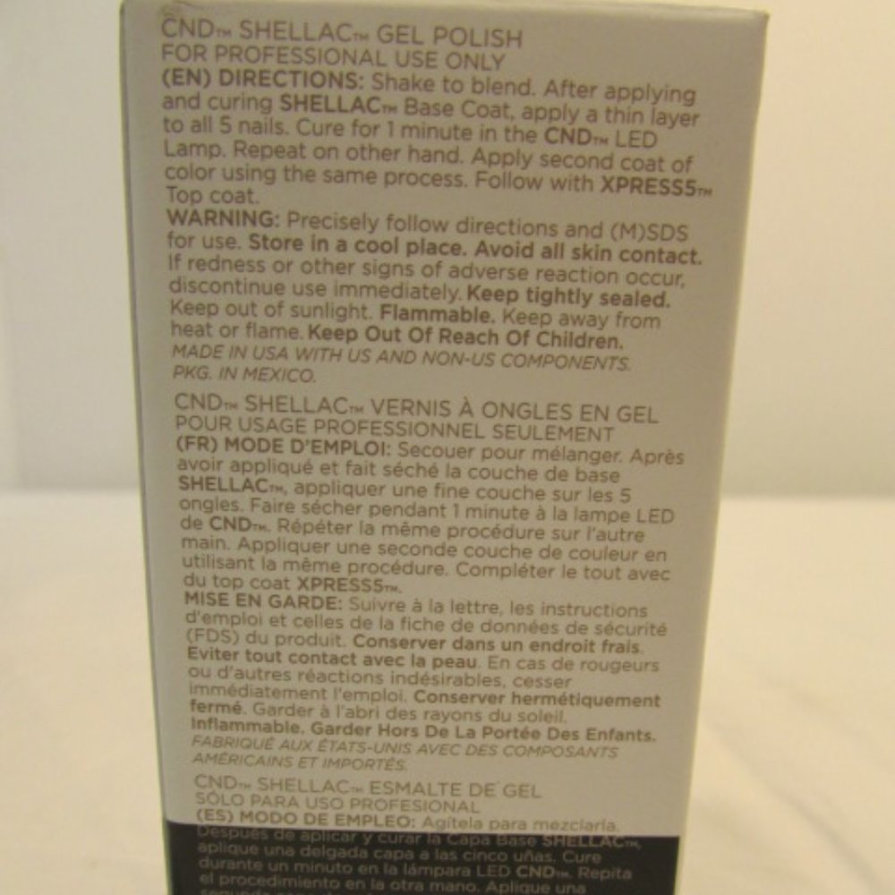 CND Shellac Brand Gel Polish “Bare Chemise” .25 oz - Picture 4 of 5